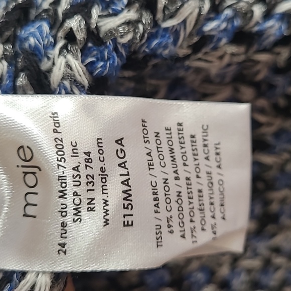 Maje open knit fringe cardigan - Picture 8 of 8